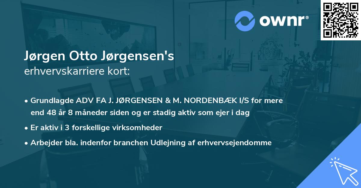 Jørgen Otto Jørgensen's erhvervskarriere kort