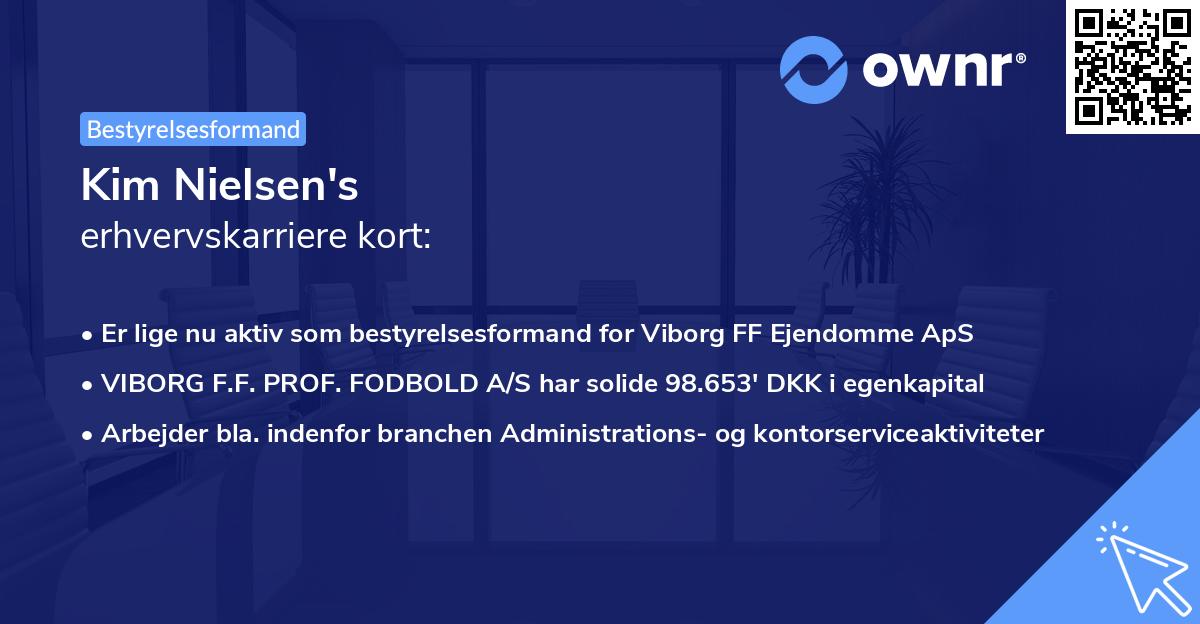 Kim Nielsen's erhvervskarriere kort