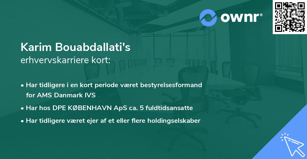 Karim Bouabdallati's erhvervskarriere kort