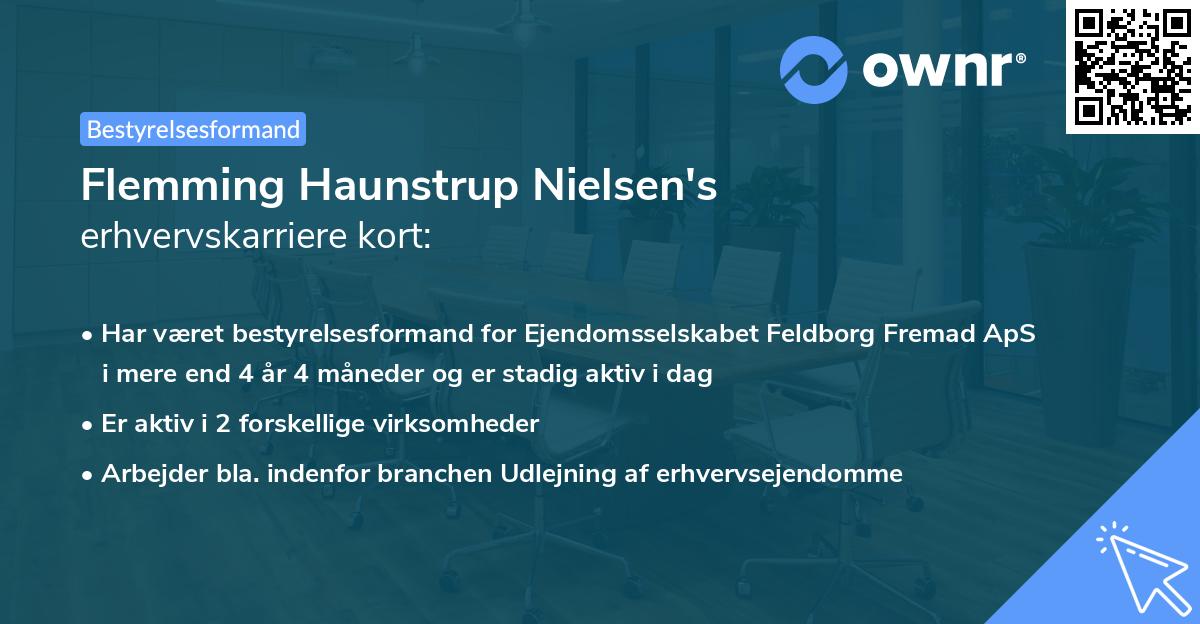 Flemming Haunstrup Nielsen's erhvervskarriere kort