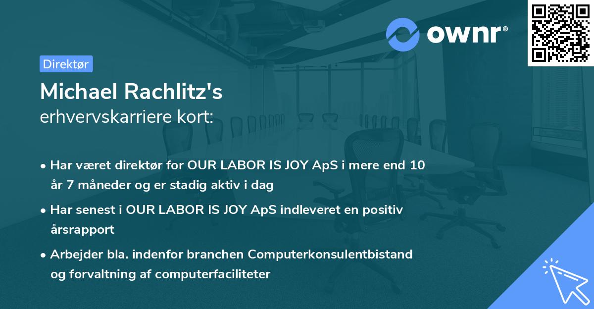 Michael Rachlitz's erhvervskarriere kort