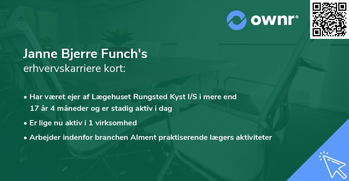 Janne Bjerre Funch's erhvervskarriere kort