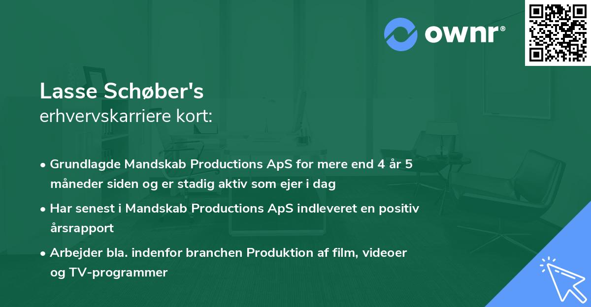 Lasse Schøber's erhvervskarriere kort