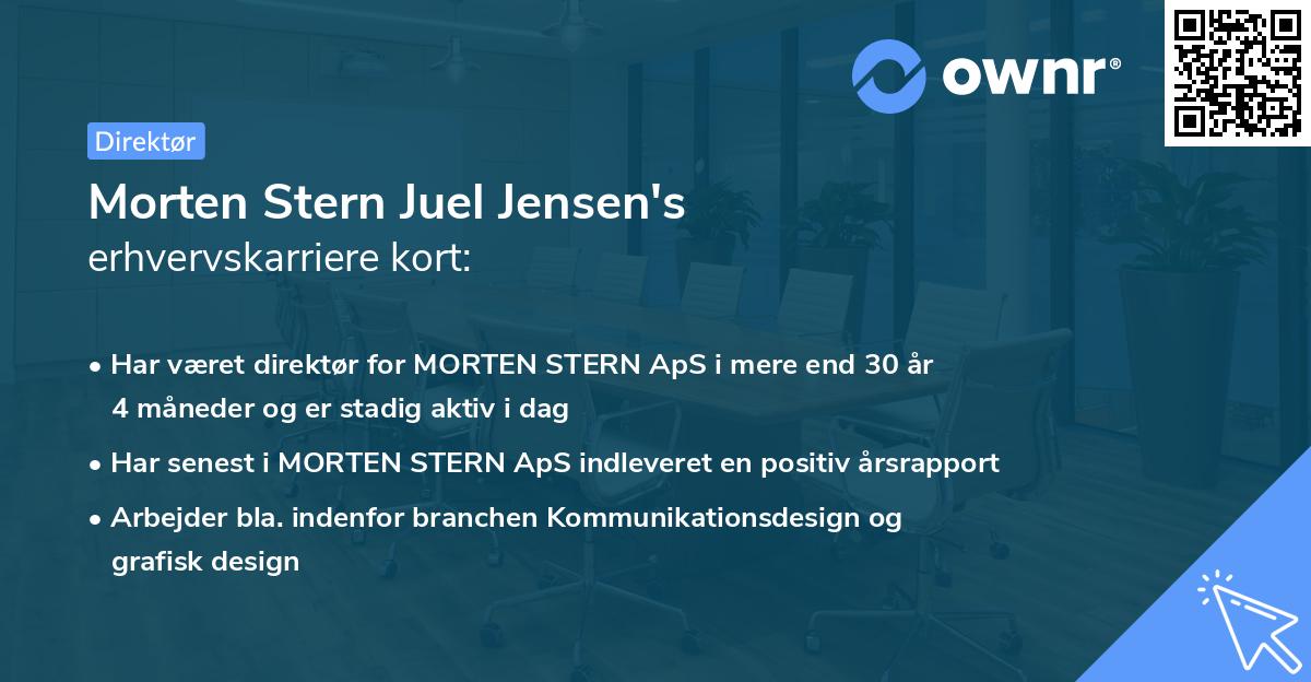 Morten Stern Juel Jensen's erhvervskarriere kort