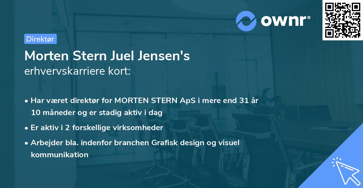 Morten Stern Juel Jensen's erhvervskarriere kort
