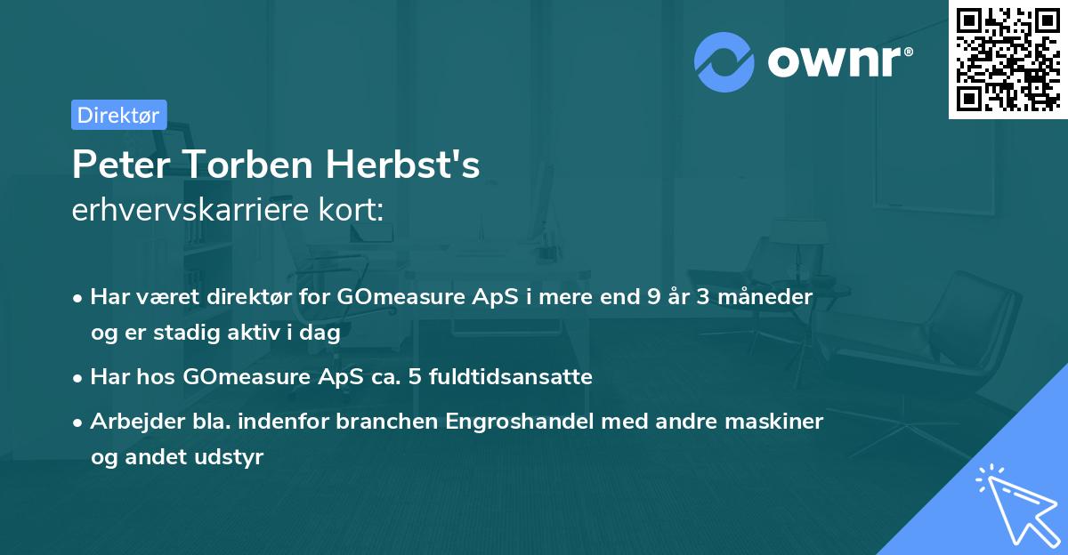 Peter Torben Herbst's erhvervskarriere kort