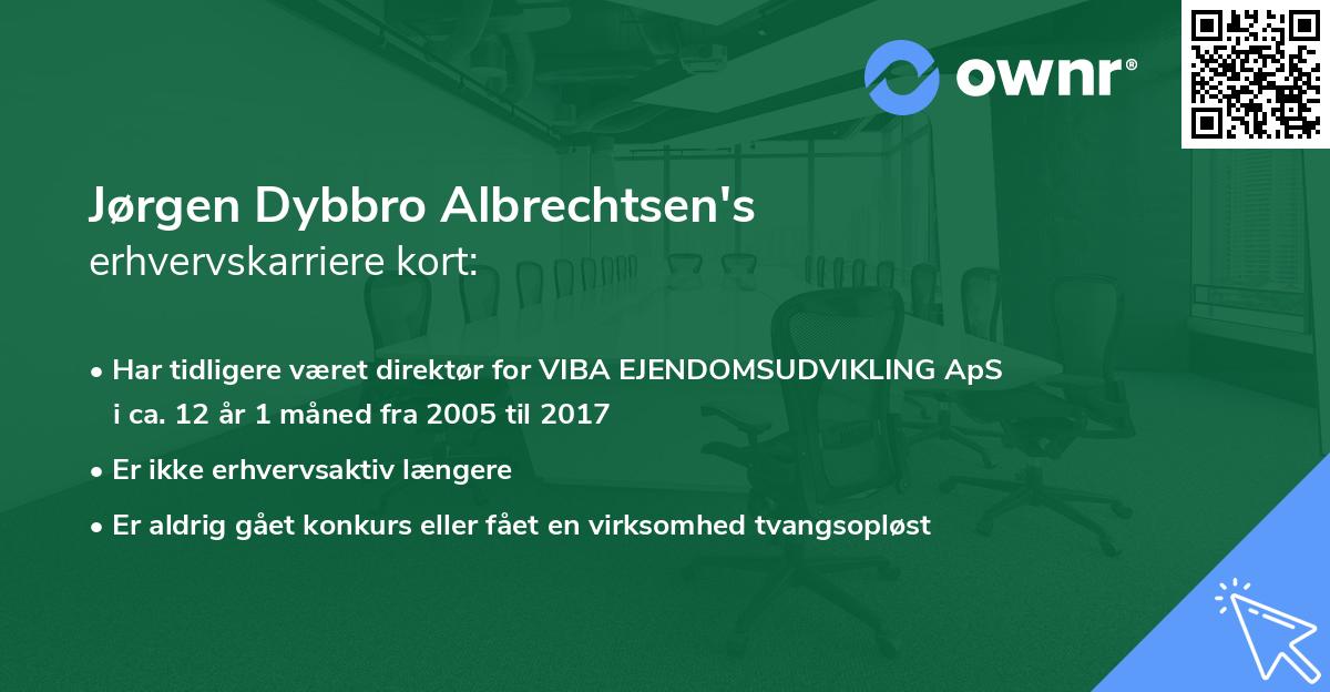 Jørgen Dybbro Albrechtsen's erhvervskarriere kort