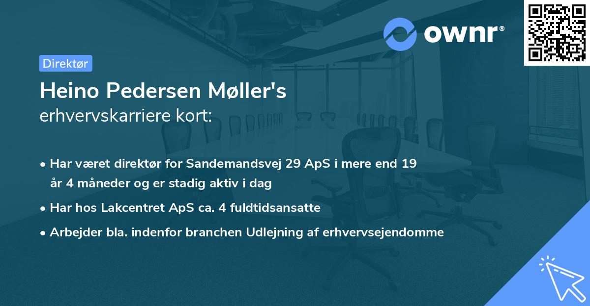 Heino Pedersen Møller's erhvervskarriere kort