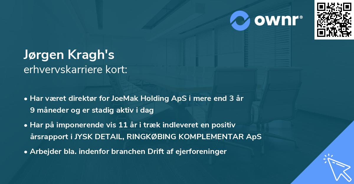 Jørgen Kragh's erhvervskarriere kort