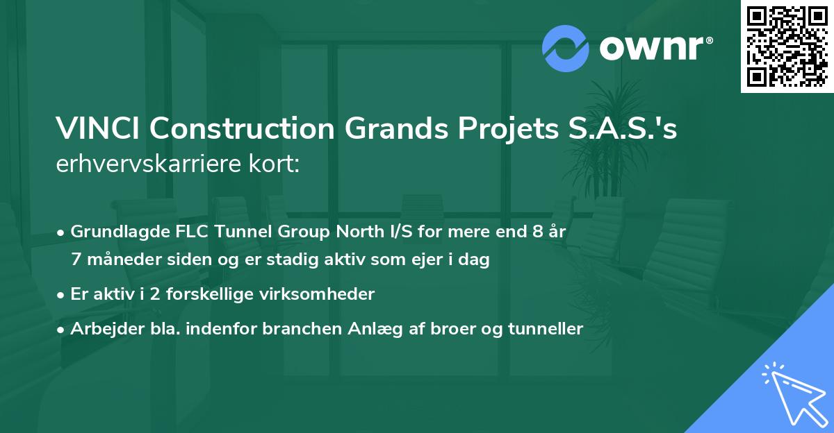 VINCI Construction Grands Projets S.A.S.'s erhvervskarriere kort