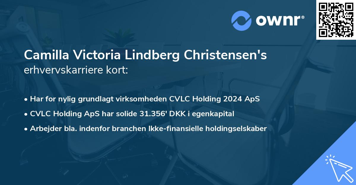 Camilla Victoria Lindberg Christensen's erhvervskarriere kort