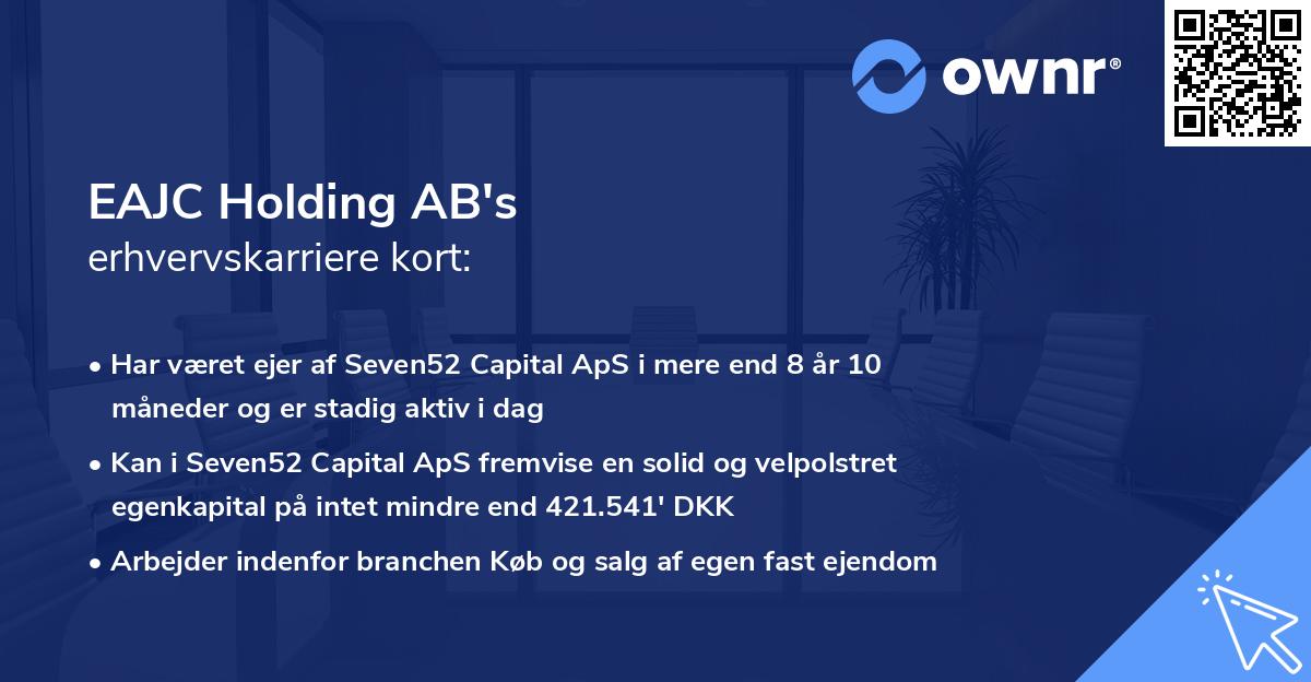 EAJC Holding AB's erhvervskarriere kort