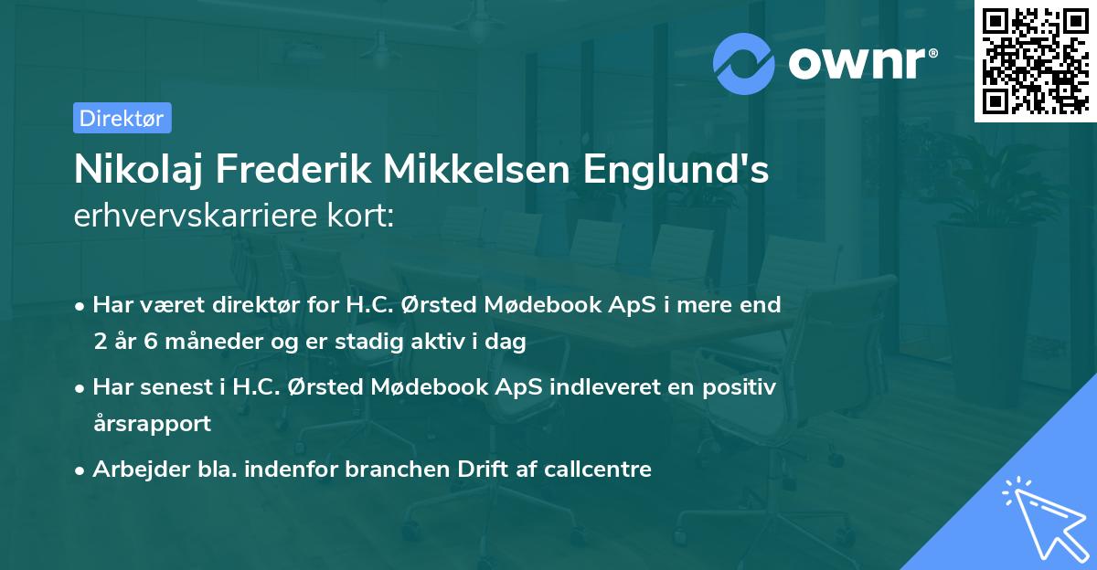 Nikolaj Frederik Mikkelsen Englund's erhvervskarriere kort