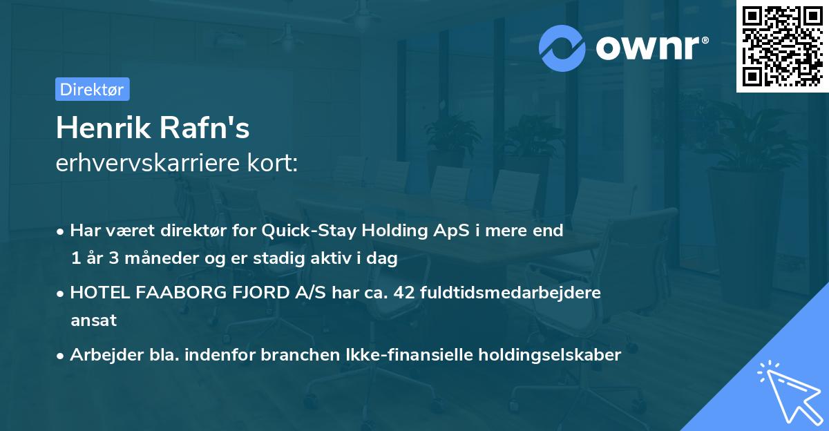 Henrik Rafn's erhvervskarriere kort
