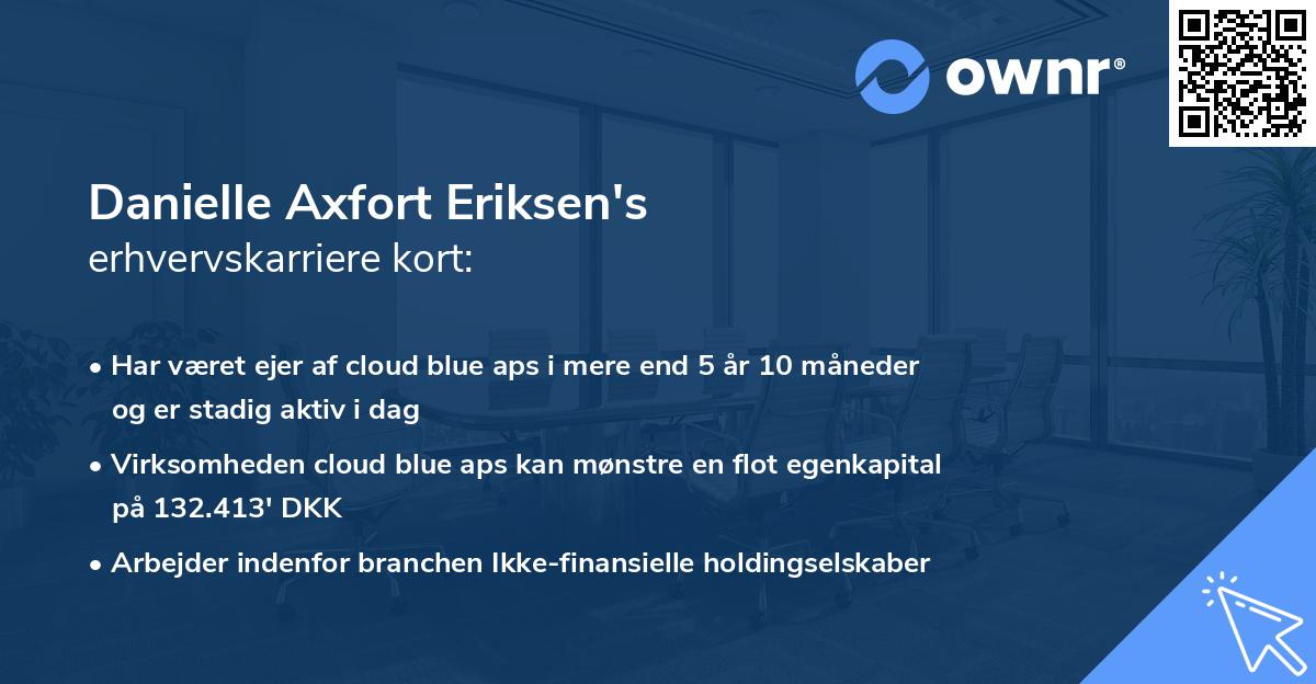 Danielle Axfort Eriksen's erhvervskarriere kort