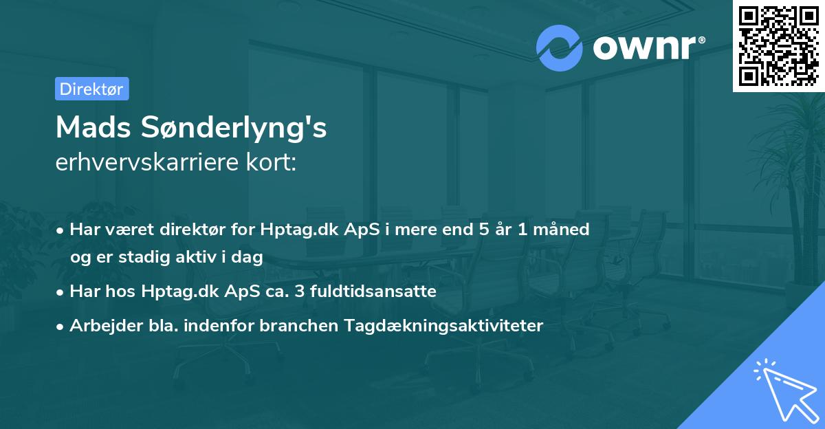 Mads Sønderlyng's erhvervskarriere kort