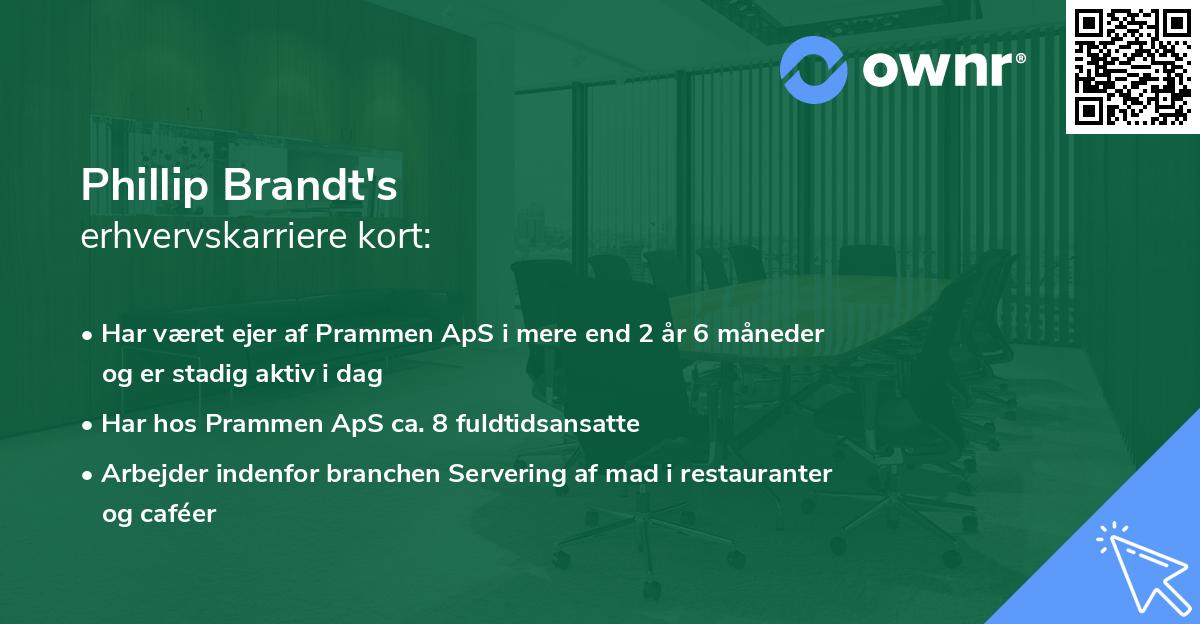 Phillip Brandt's erhvervskarriere kort