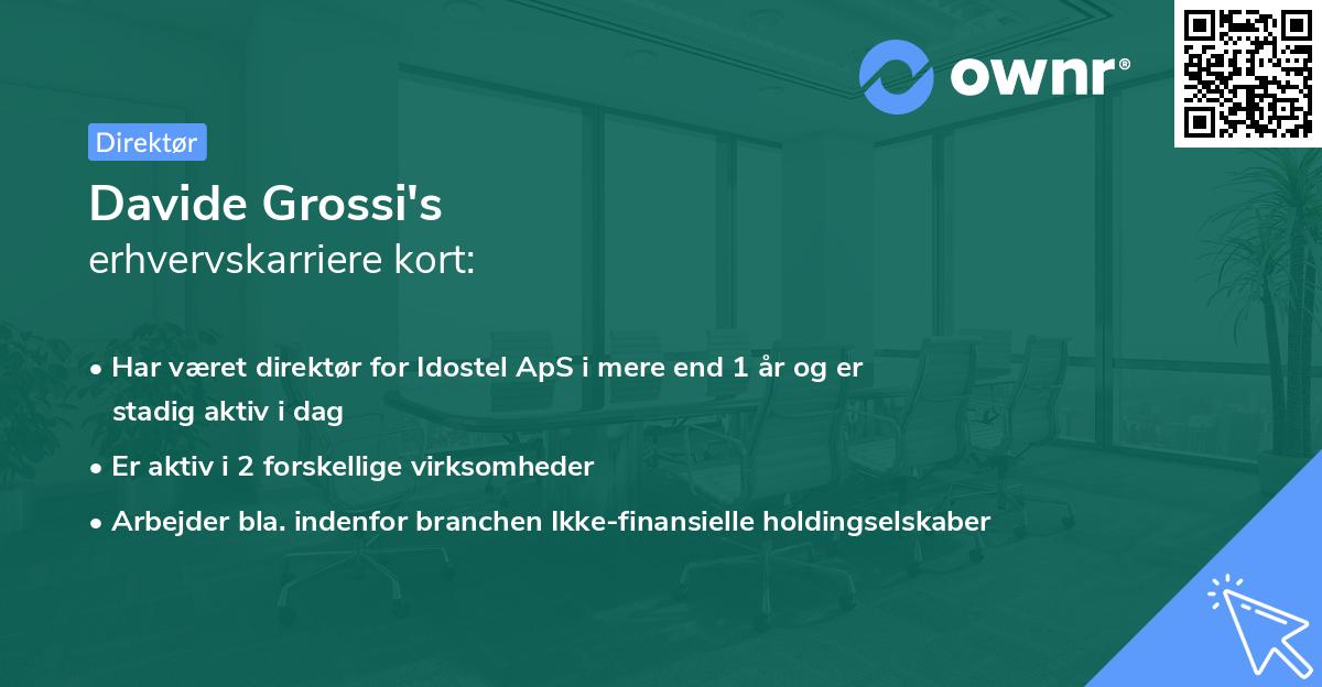 Davide Grossi's erhvervskarriere kort