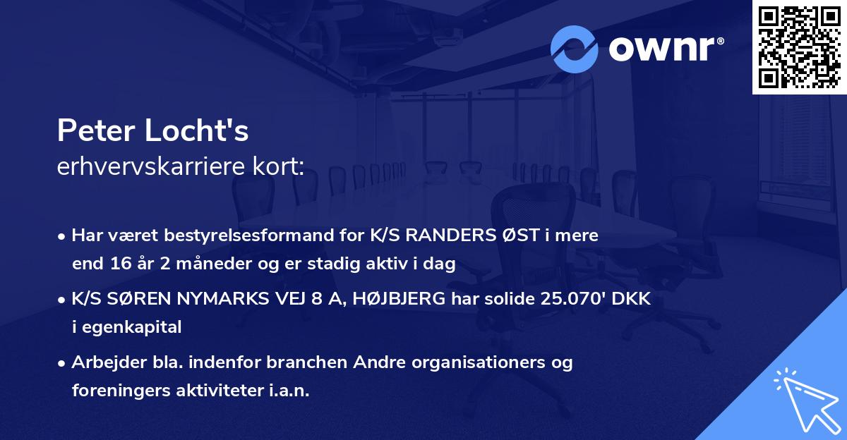 Peter Locht's erhvervskarriere kort