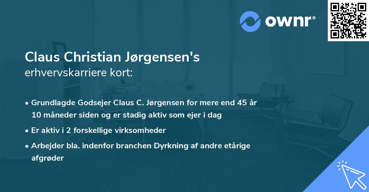 Claus Christian Jørgensen's erhvervskarriere kort