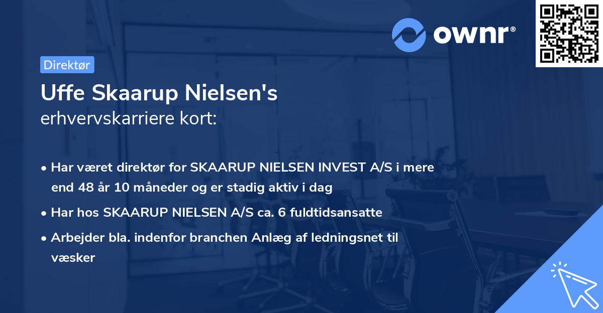 Uffe Skaarup Nielsen's erhvervskarriere kort