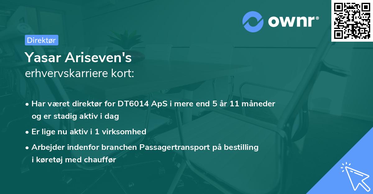 Yasar Ariseven's erhvervskarriere kort