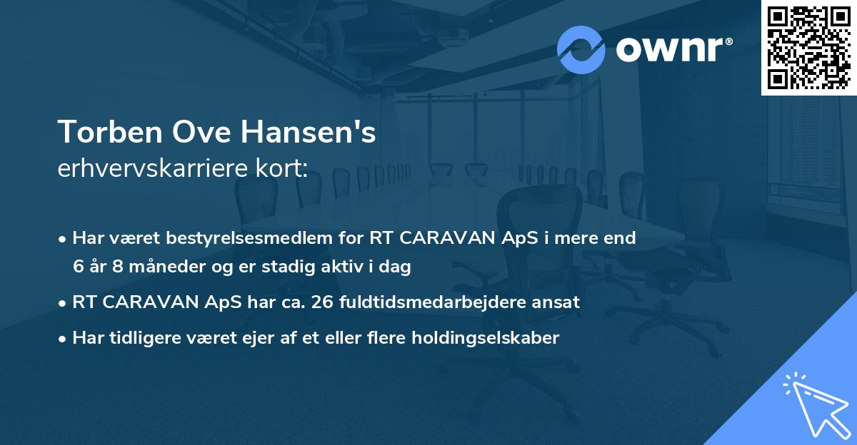 Torben Ove Hansen's erhvervskarriere kort