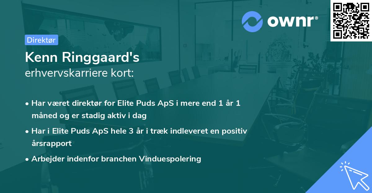 Kenn Ringgaard's erhvervskarriere kort
