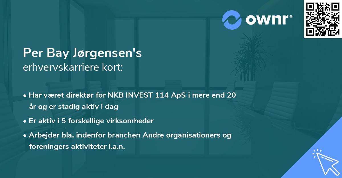 Per Bay Jørgensen's erhvervskarriere kort