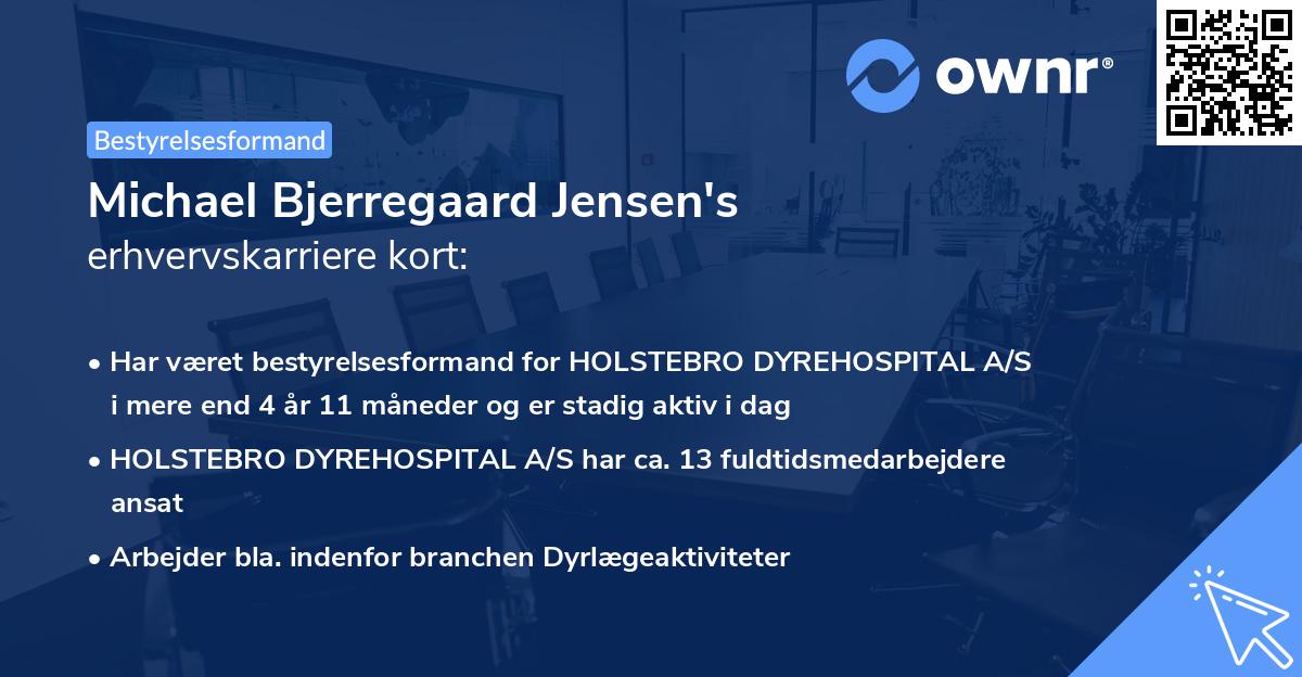 Michael Bjerregaard Jensen's erhvervskarriere kort
