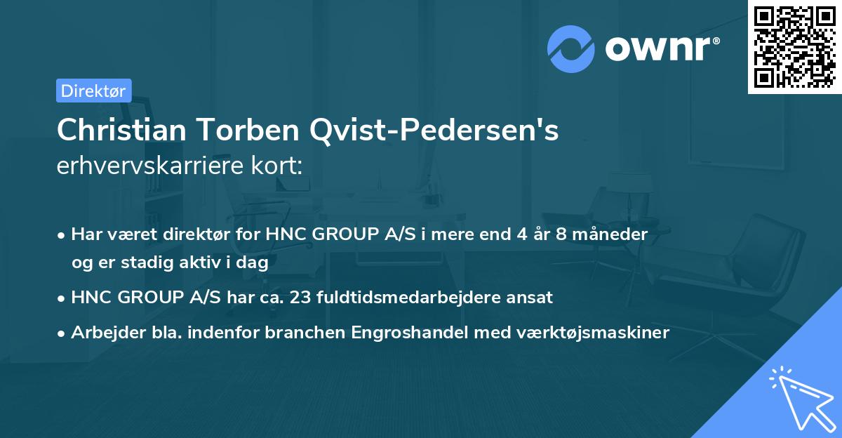 Christian Torben Qvist-Pedersen's erhvervskarriere kort