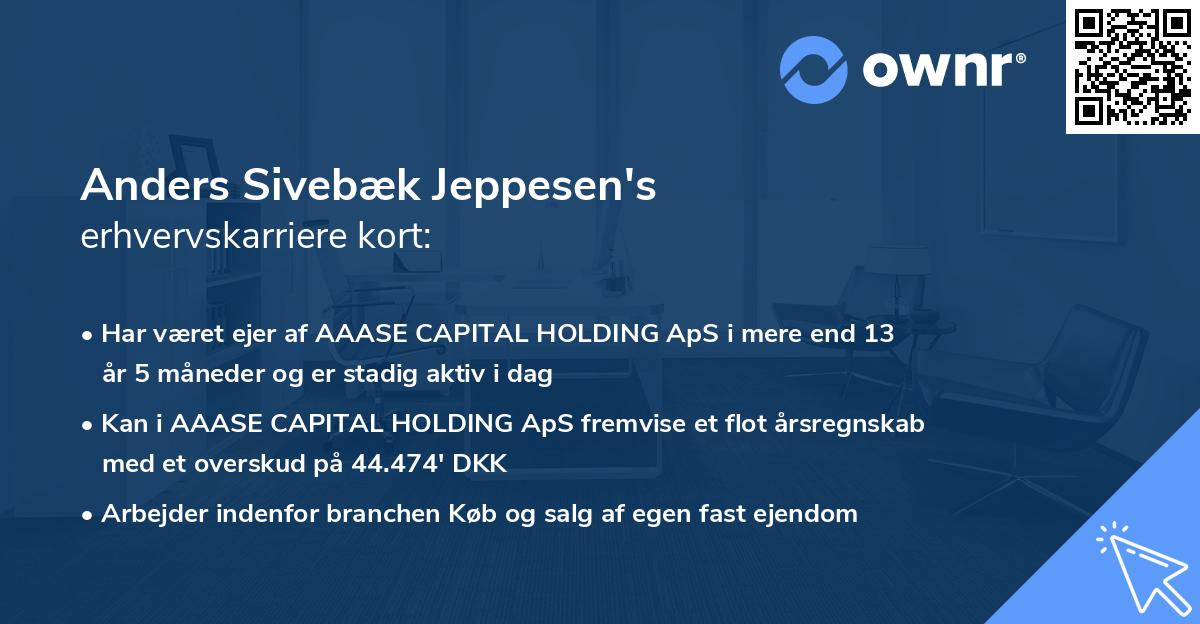 Anders Sivebæk Jeppesen's erhvervskarriere kort