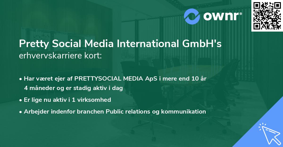 Pretty Social Media International GmbH's erhvervskarriere kort