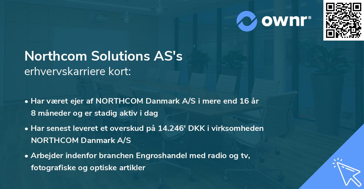 Northcom Solutions AS's erhvervskarriere kort