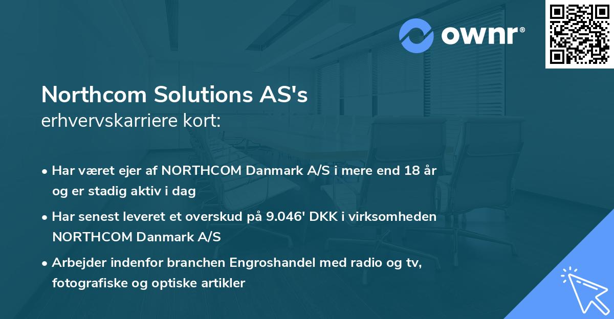 Northcom Solutions AS's erhvervskarriere kort
