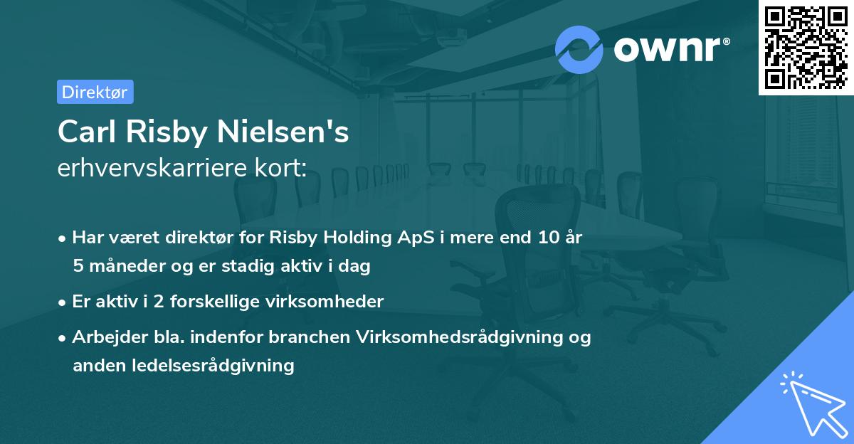 Carl Risby Nielsen's erhvervskarriere kort