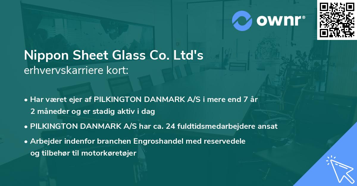 Nippon Sheet Glass Co. Ltd's erhvervskarriere kort