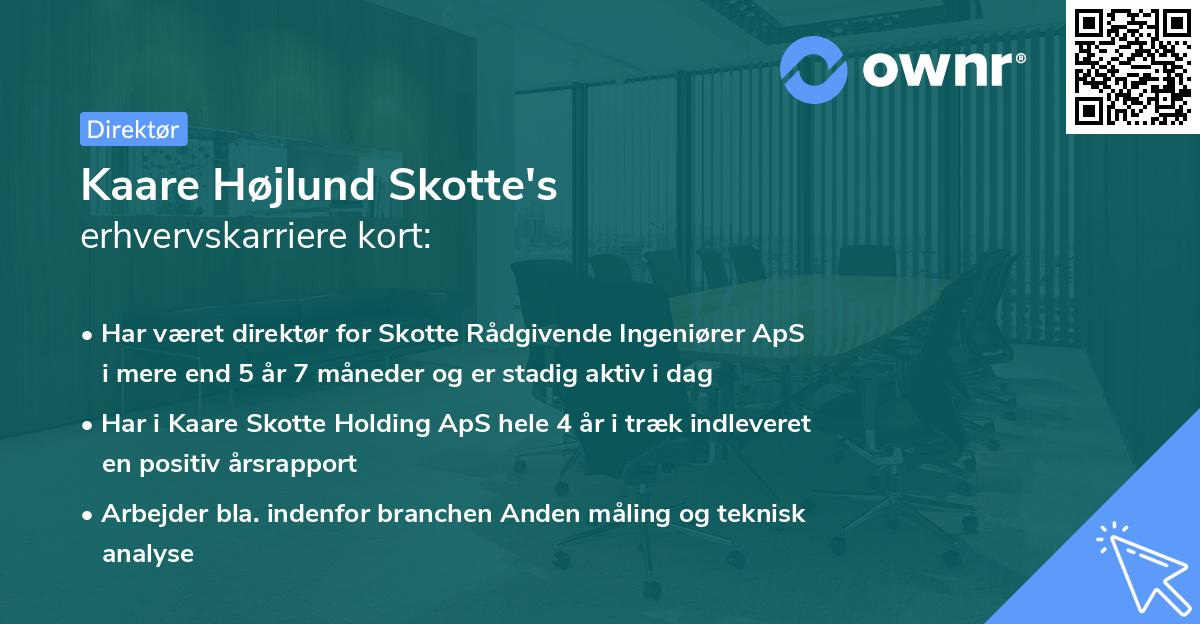 Kaare Højlund Skotte's erhvervskarriere kort
