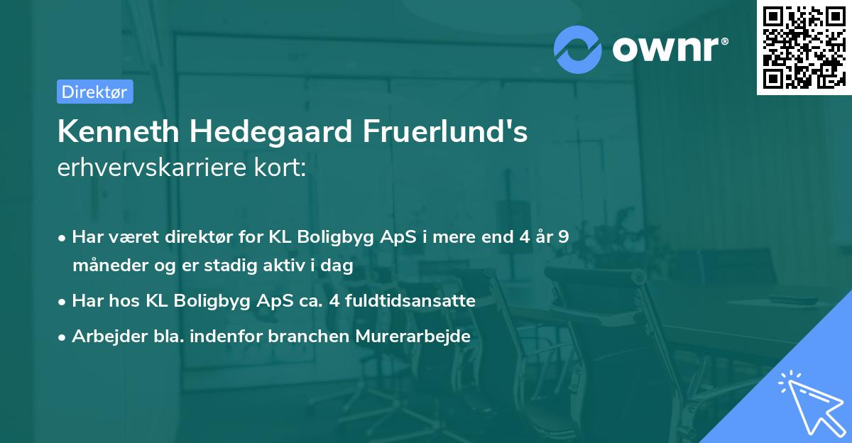 Kenneth Hedegaard Fruerlund's erhvervskarriere kort