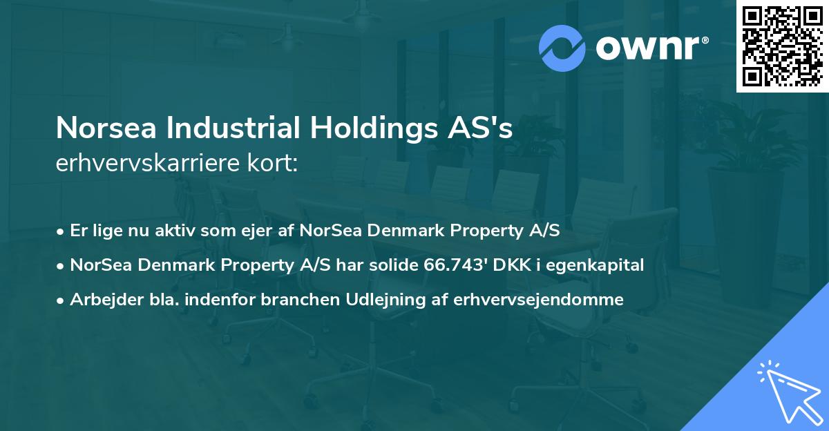 Norsea Industrial Holdings AS's erhvervskarriere kort