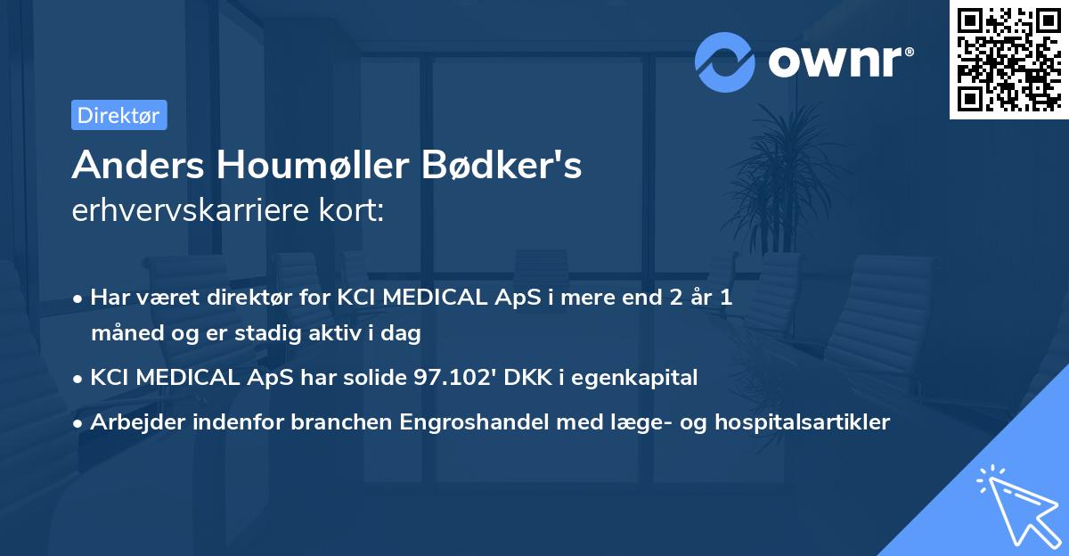 Anders Houmøller Bødker's erhvervskarriere kort