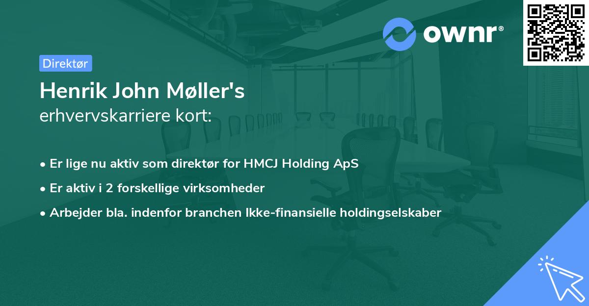 Henrik John Møller's erhvervskarriere kort