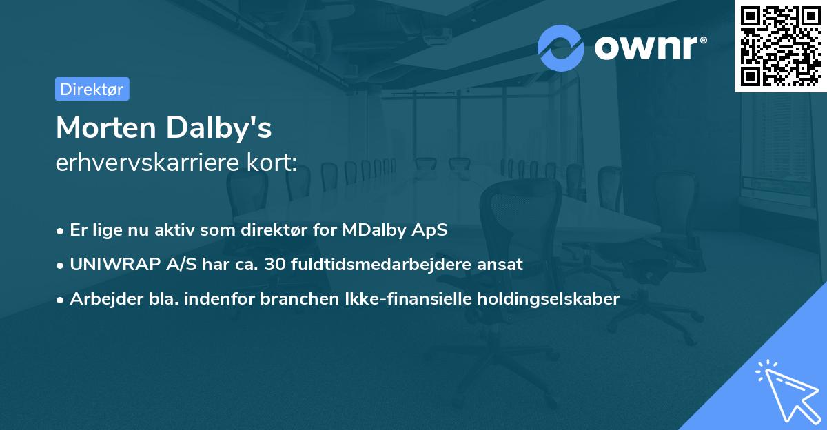 Morten Dalby's erhvervskarriere kort