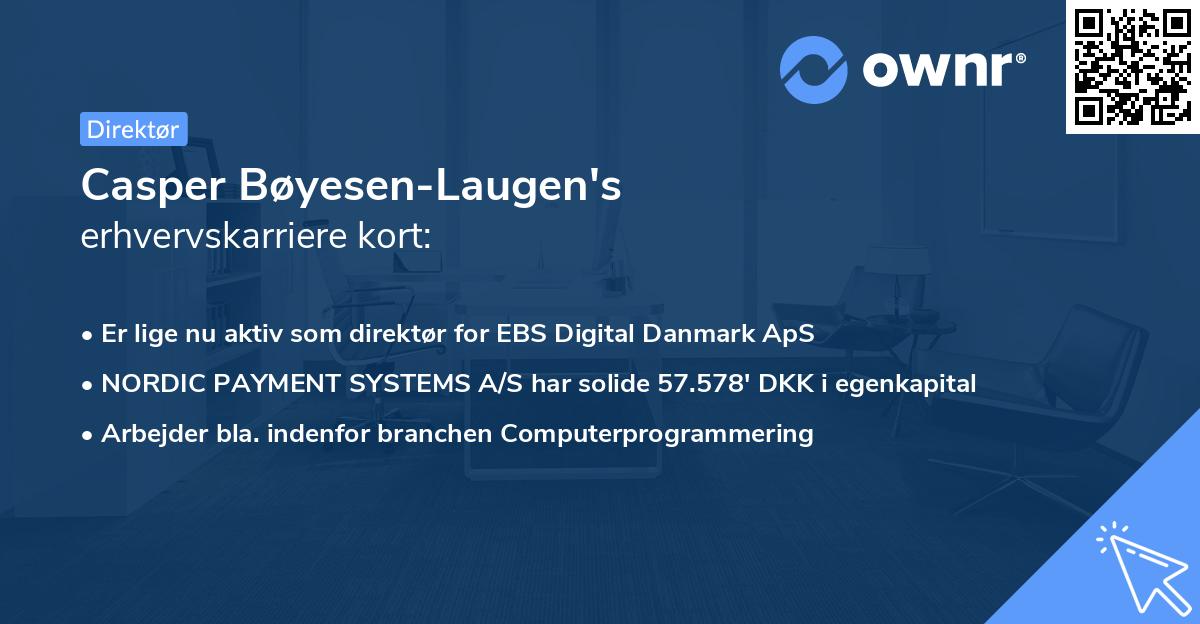 Casper Bøyesen-Laugen's erhvervskarriere kort