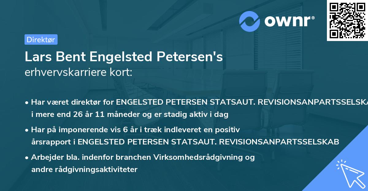 Lars Bent Engelsted Petersen's erhvervskarriere kort