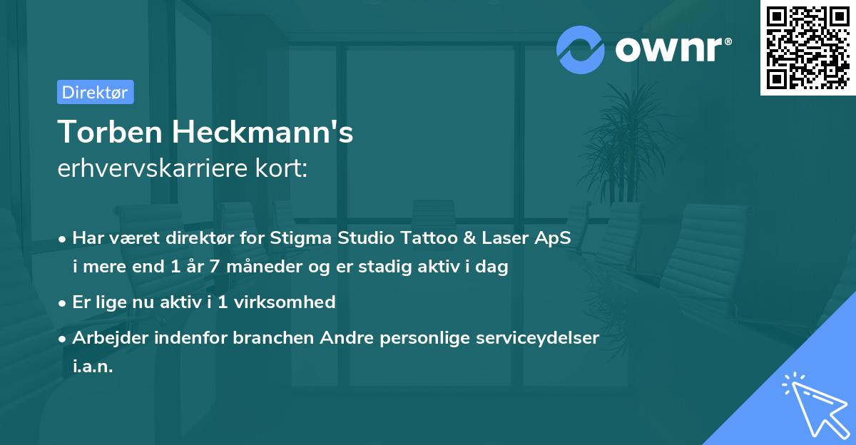 Torben Heckmann's erhvervskarriere kort