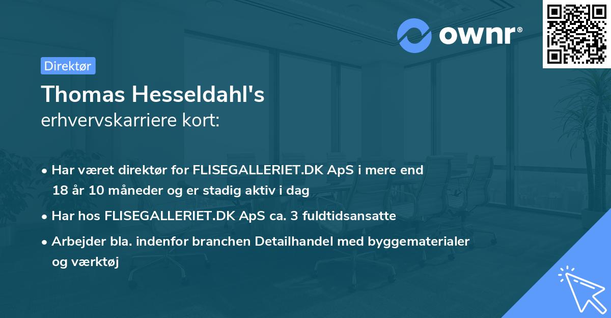 Thomas Hesseldahl's erhvervskarriere kort