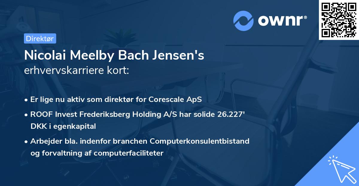 Nicolai Meelby Bach Jensen's erhvervskarriere kort