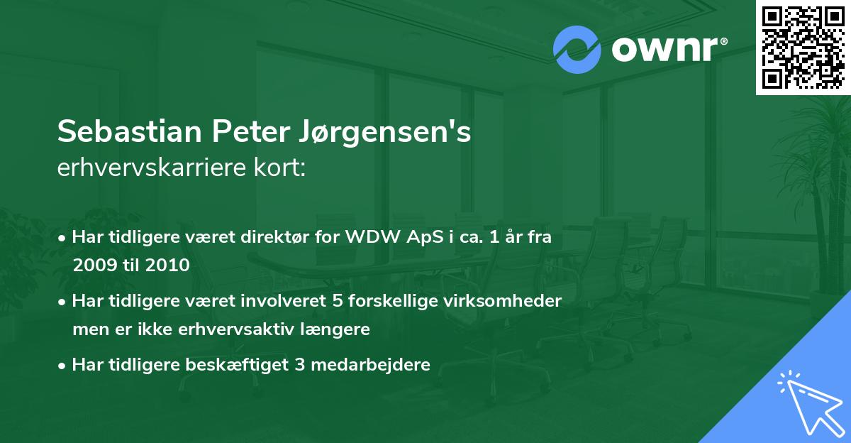 Sebastian Peter Jørgensen's erhvervskarriere kort