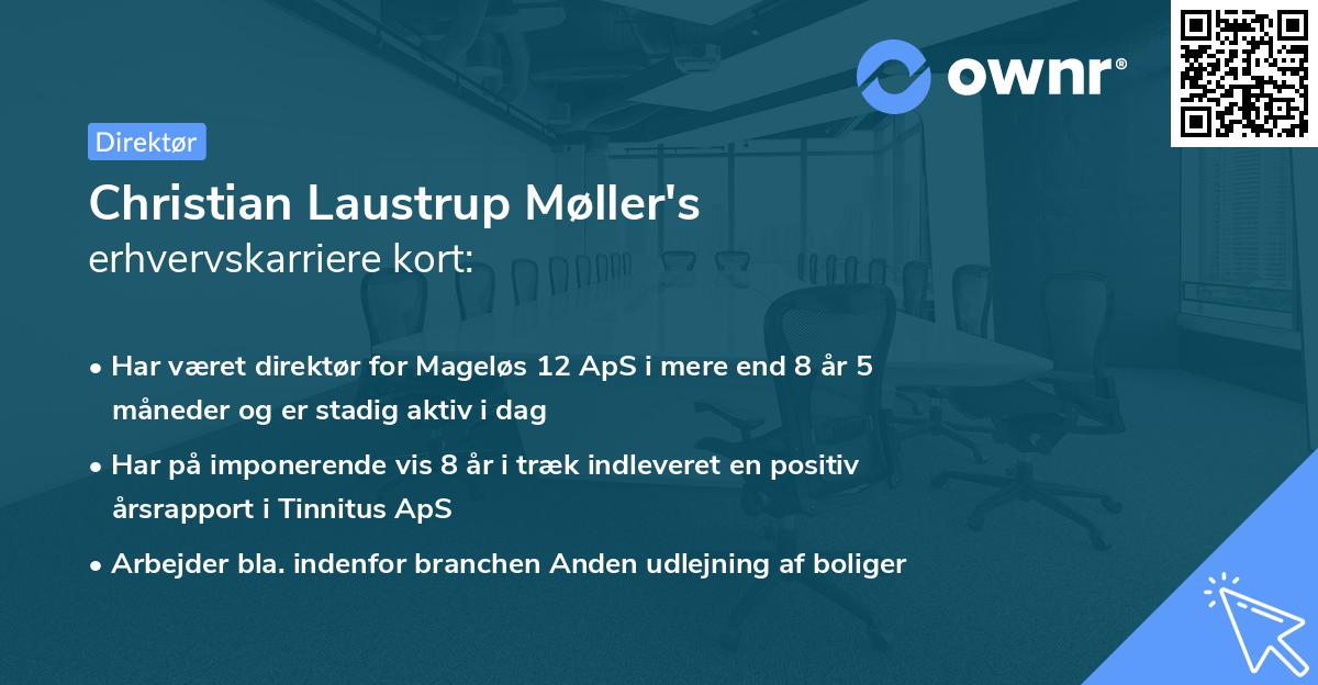 Christian Laustrup Møller's erhvervskarriere kort